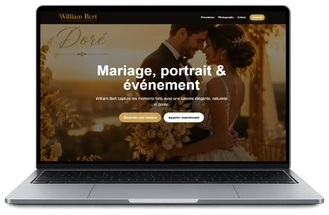 Exemple de Site Galerie