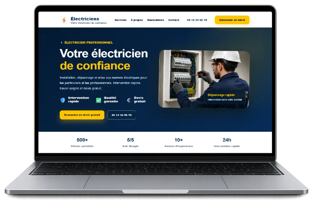 Exemple de Site Vitrine
